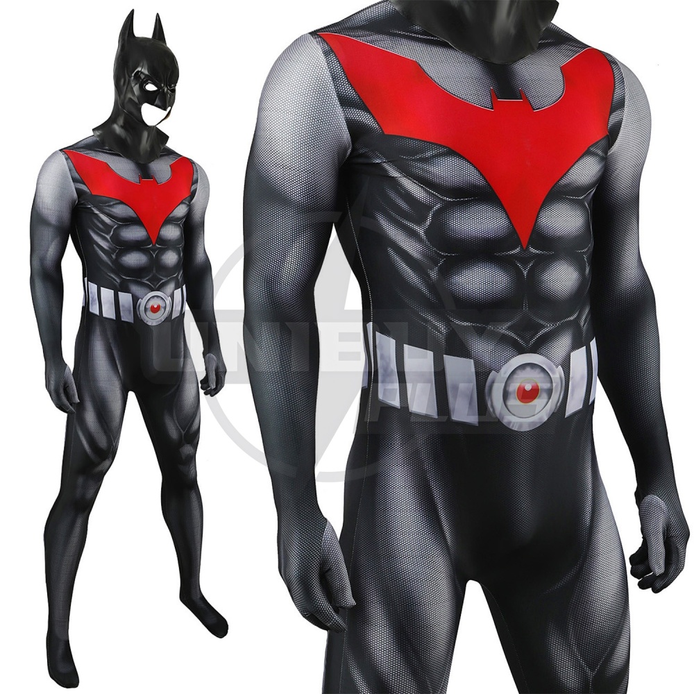 Batman Beyond Terry McGinnis Costume Cosplay Suit Bodysuit For Kids Adult Unibuyplus