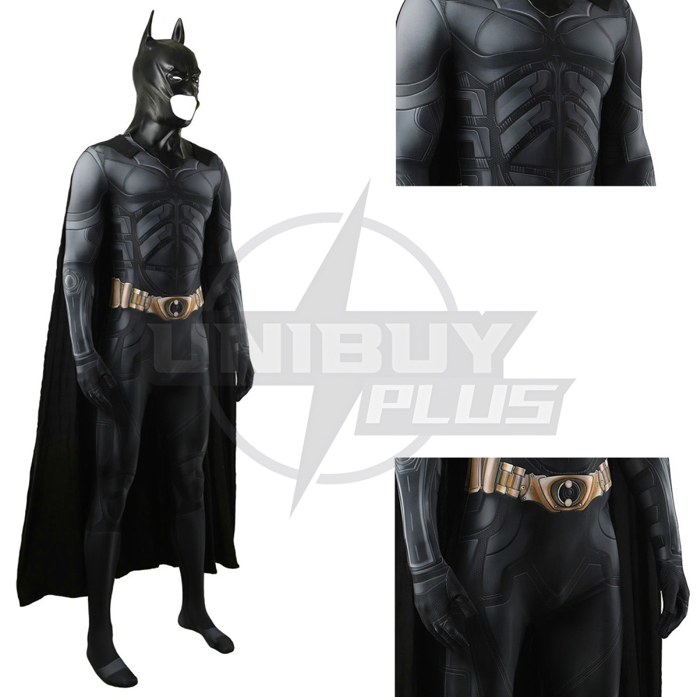 The Dark Knight Batman Costume Cosplay Suit Bruce Wayne Bodysuit For Kids Adult Unibuyplus