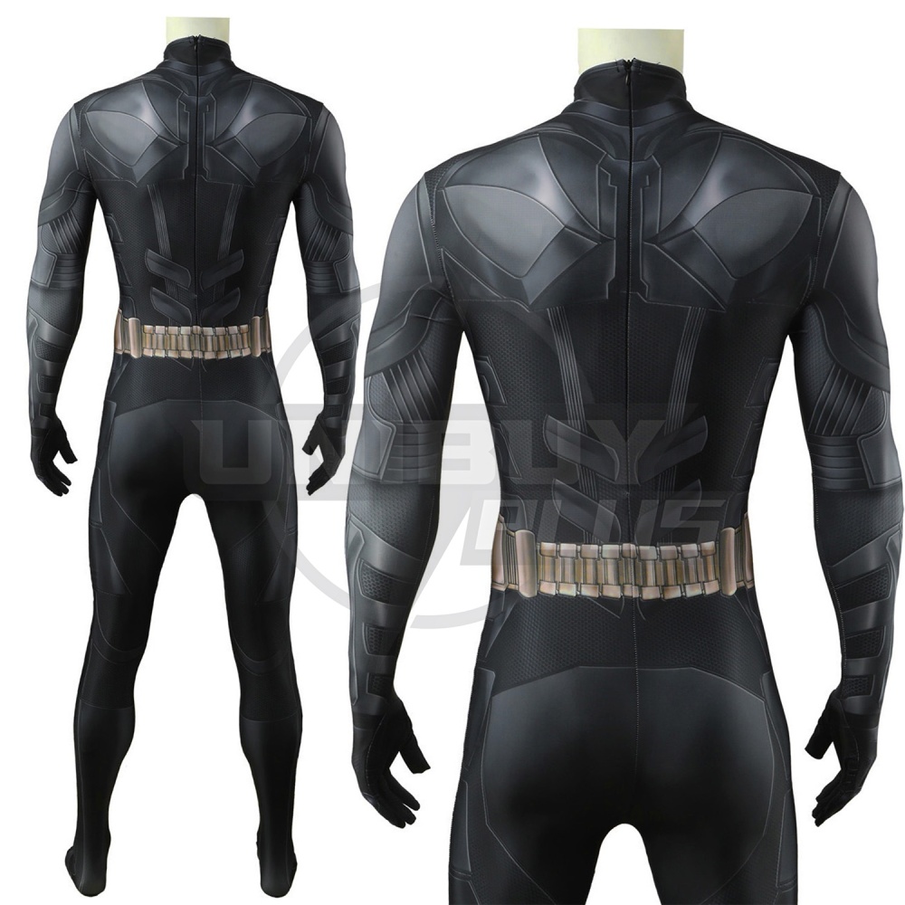The Dark Knight Batman Costume Cosplay Suit Bruce Wayne Bodysuit For Kids Adult Unibuyplus