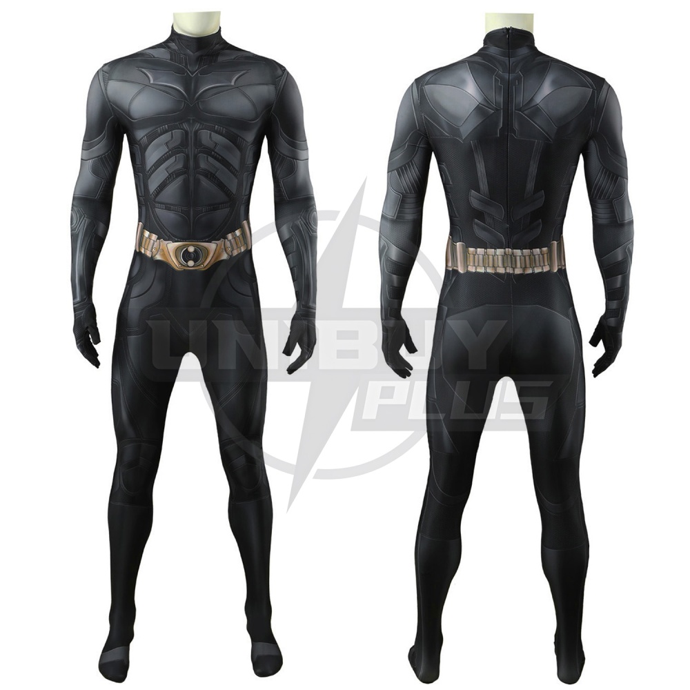 The Dark Knight Batman Costume Cosplay Suit Bruce Wayne Bodysuit For Kids Adult Unibuyplus