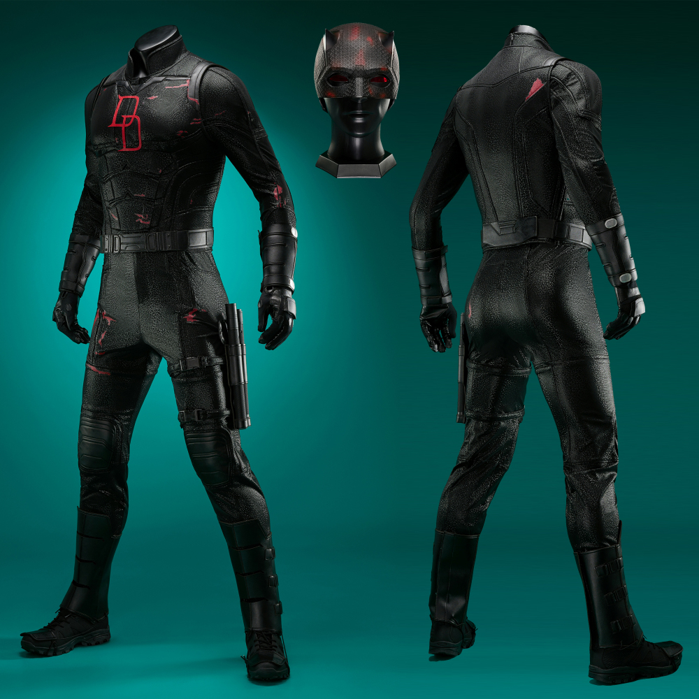 Daredevil: Born Again Season 2 Costume Cosplay Black Suit Matt Murdock Ver.1 Unibuyplus