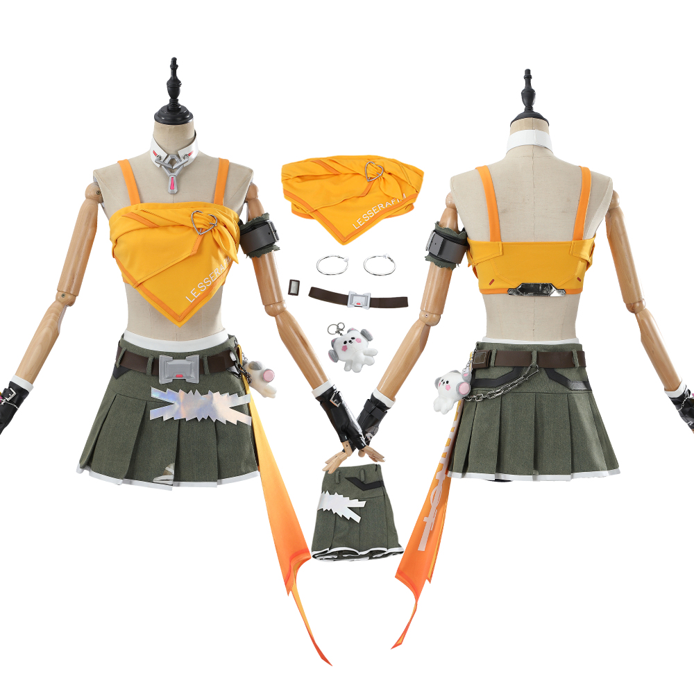 Overwatch LE SSERAFIM Kira Kira Mercy Costume Cosplay Suit Unibuyplus
