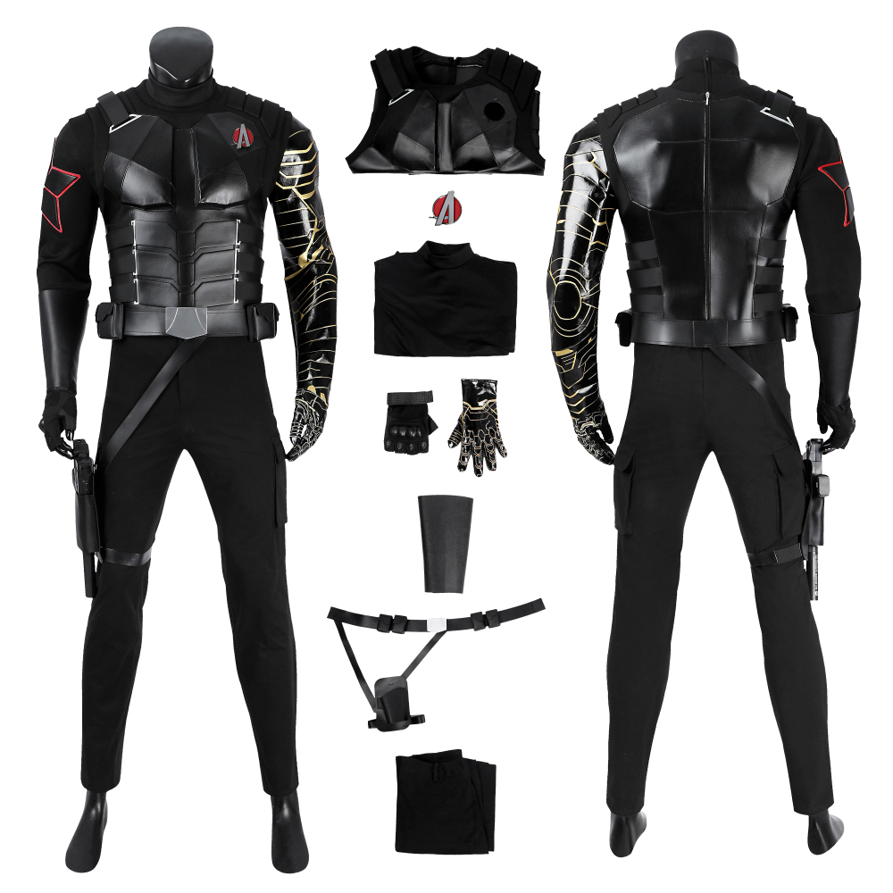 New Avengers Winter Soldier Costume Cosplay Suit Bucky Barnes Unibuyplus