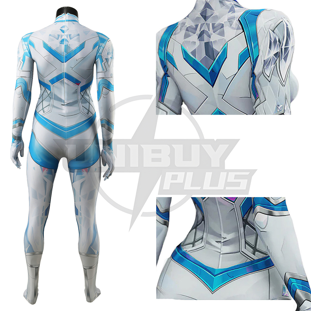 Marvel Rivals White Queen Costume Cosplay Suit Bodysuit Emma Frost For Kids Adult Unibuyplus