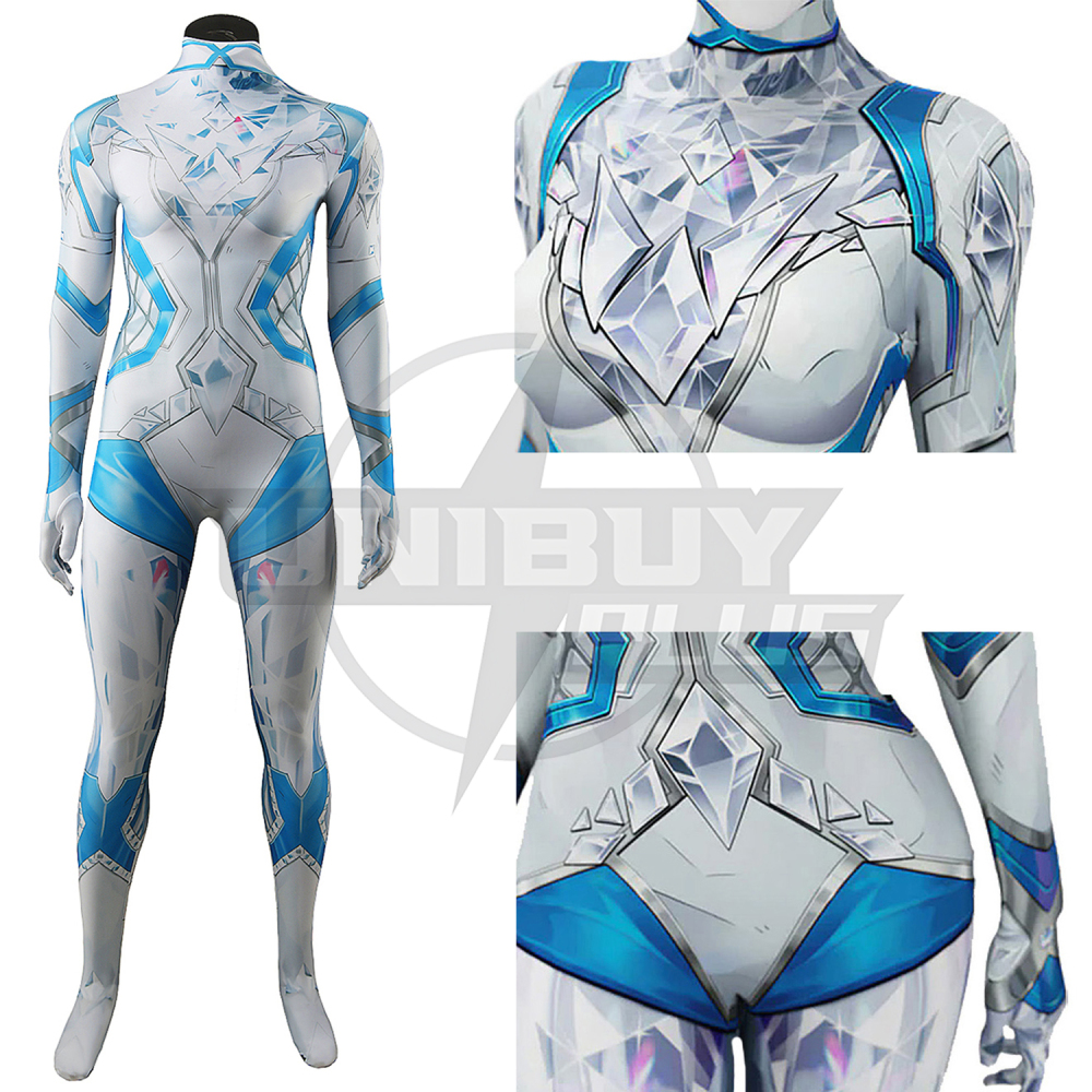 Marvel Rivals White Queen Costume Cosplay Suit Bodysuit Emma Frost For Kids Adult Unibuyplus