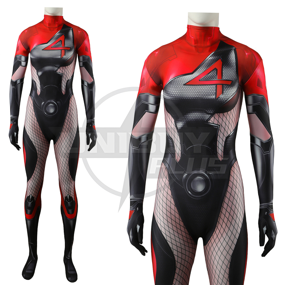 Marvel Rivals Invisible Woman Costume Cosplay Suit Bodysuit For Kids Adult Unibuyplus