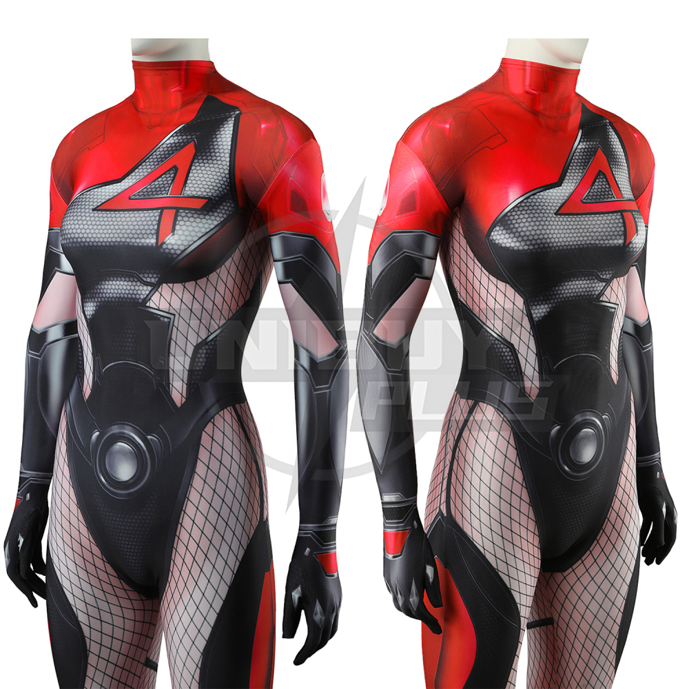 Marvel Rivals Invisible Woman Costume Cosplay Suit Bodysuit For Kids Adult Unibuyplus
