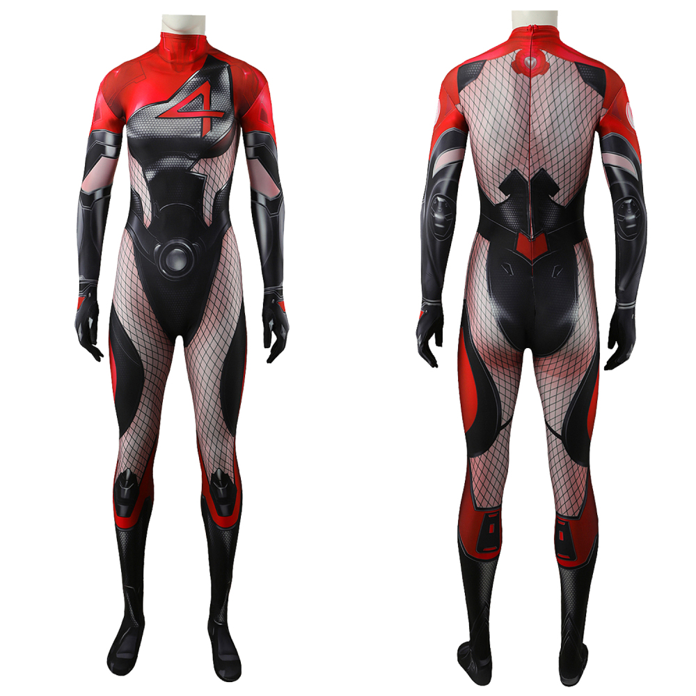 Marvel Rivals Invisible Woman Costume Cosplay Suit Bodysuit For Kids Adult Unibuyplus
