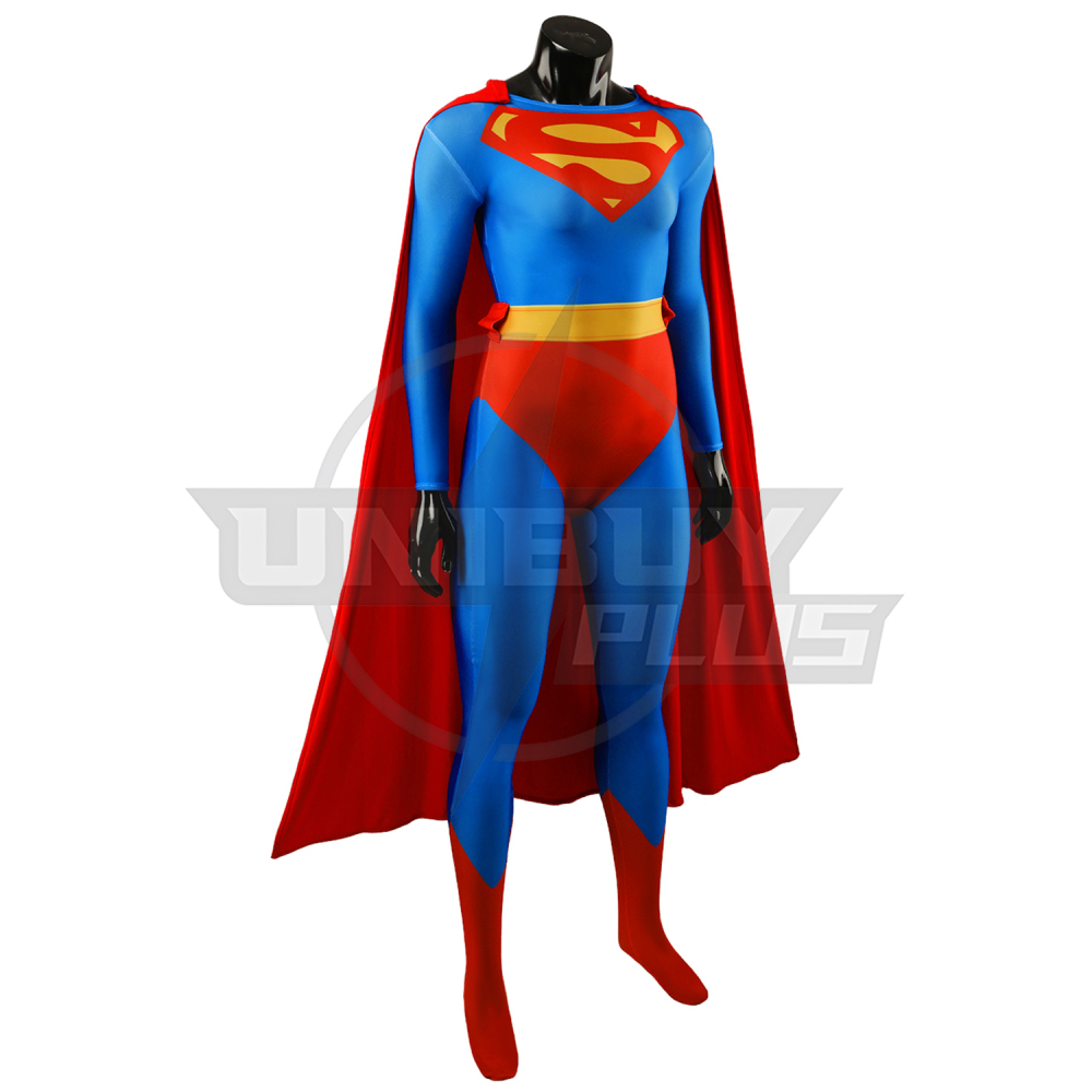 Superman Female Ver Costume Cosplay Suit Bodysuit For Kids Adult Unibuyplus