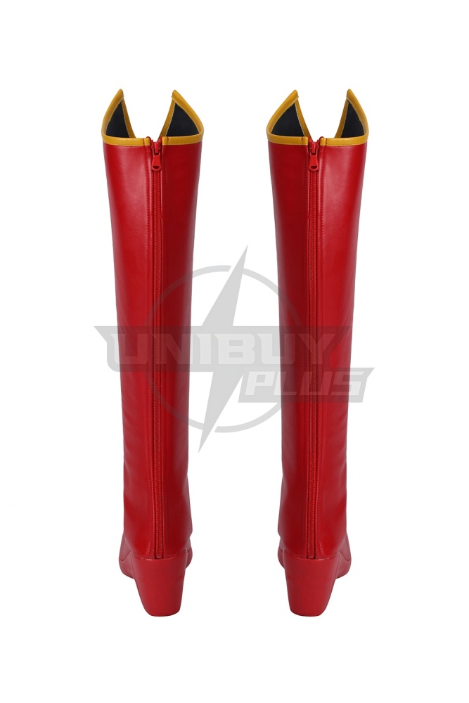 Superman Legacy Supergirl Shoes Cosplay Women Boots Unibuyplus