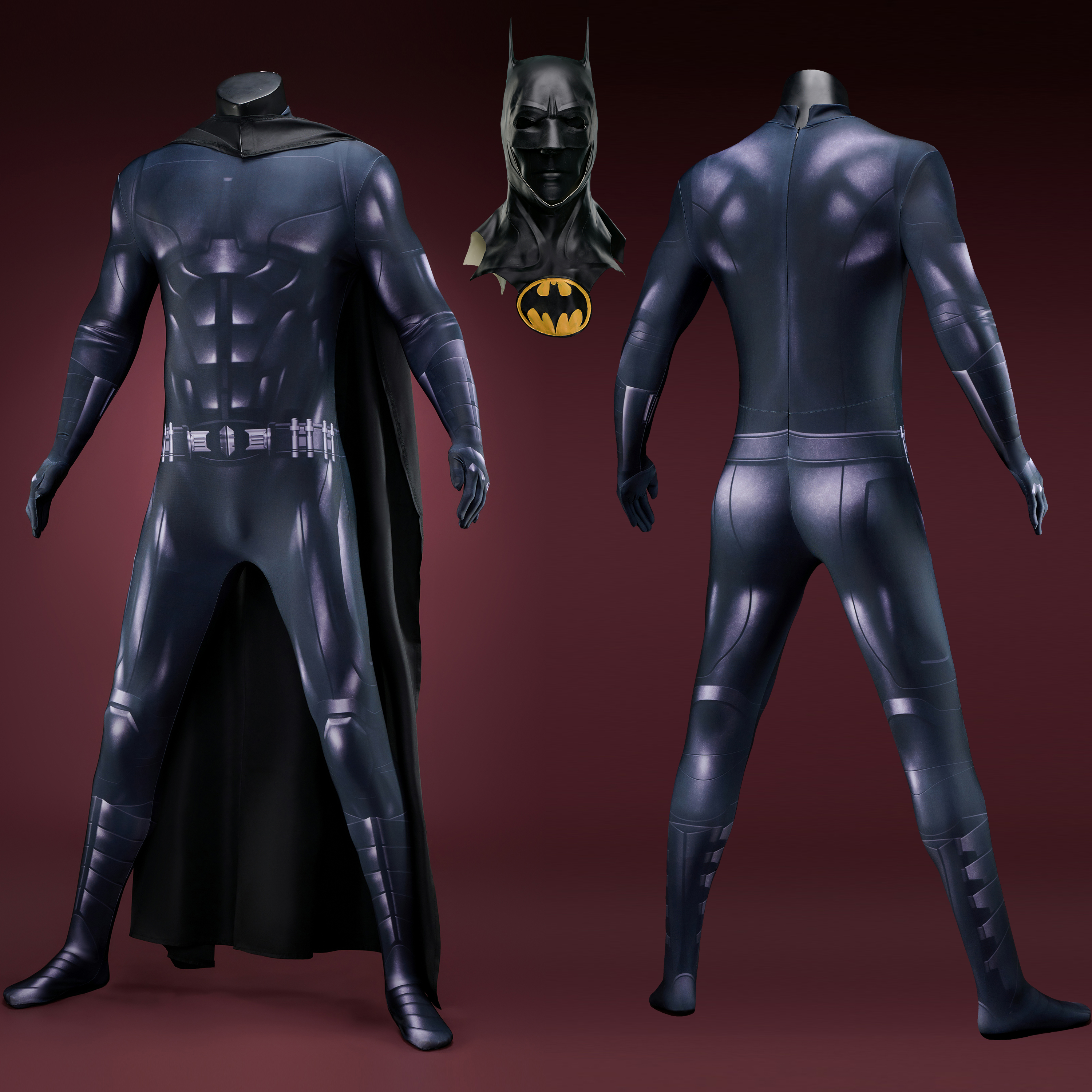 The Flash 2023 Batman Costume Cosplay Suit Outfit Ver2
