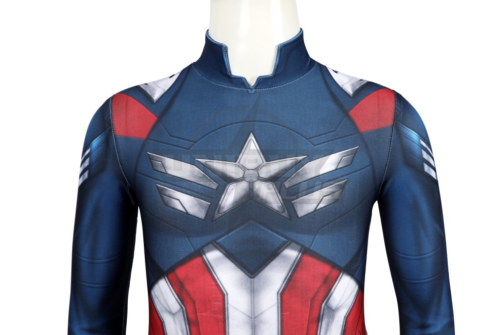 Captain America: Brave New World Costume Cosplay Suit Kids Sam Wilson Unibuyplus