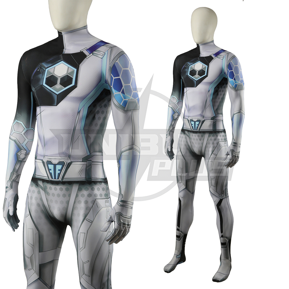 Marvel Rivals Mr. Fantastic Future Foundation Costume Cosplay Suit Bodysuit For Kids Adult Unibuyplus