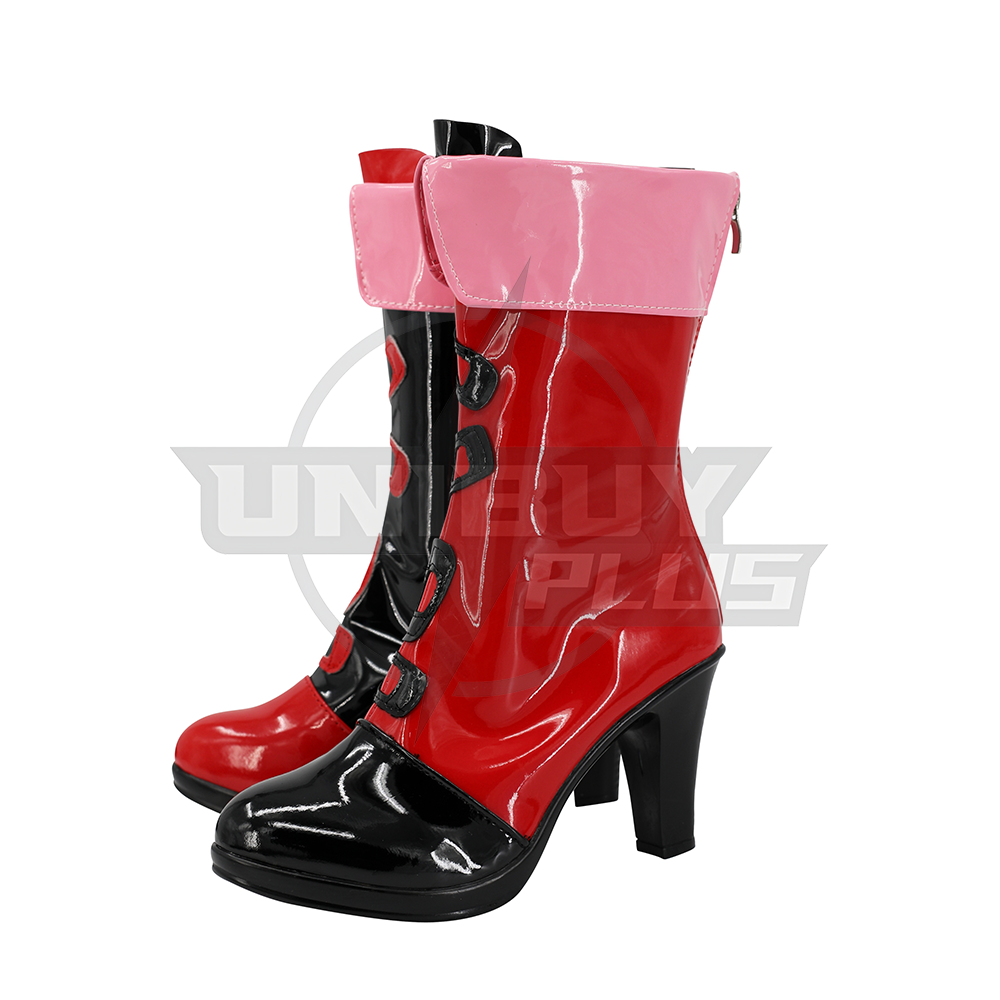 Harley Quinn Shoes Cosplay Suicide Squad ISEKAI Women Boots Unibuyplus