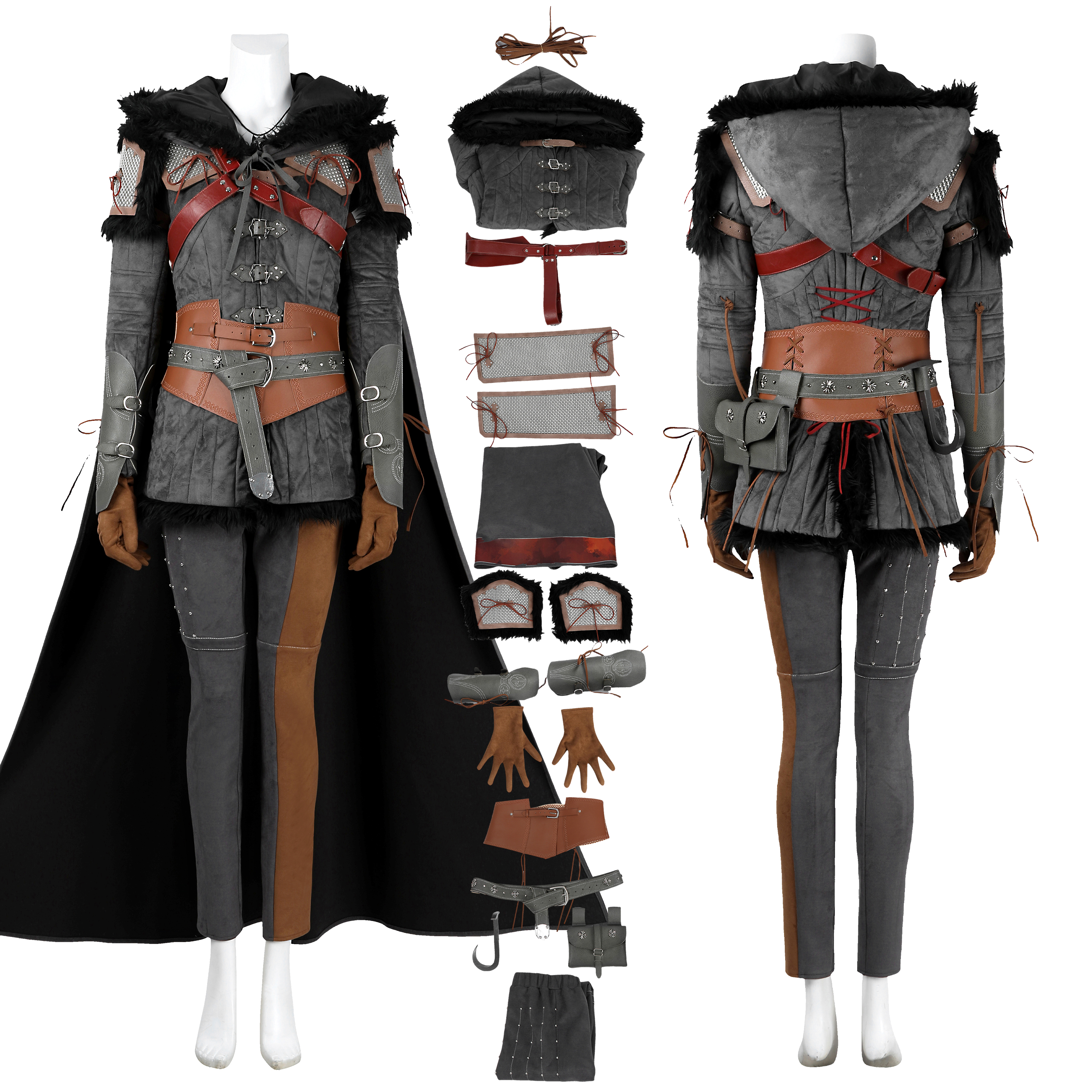 The Witcher IV Cirilla Costume Cosplay Suit Unibuyplus