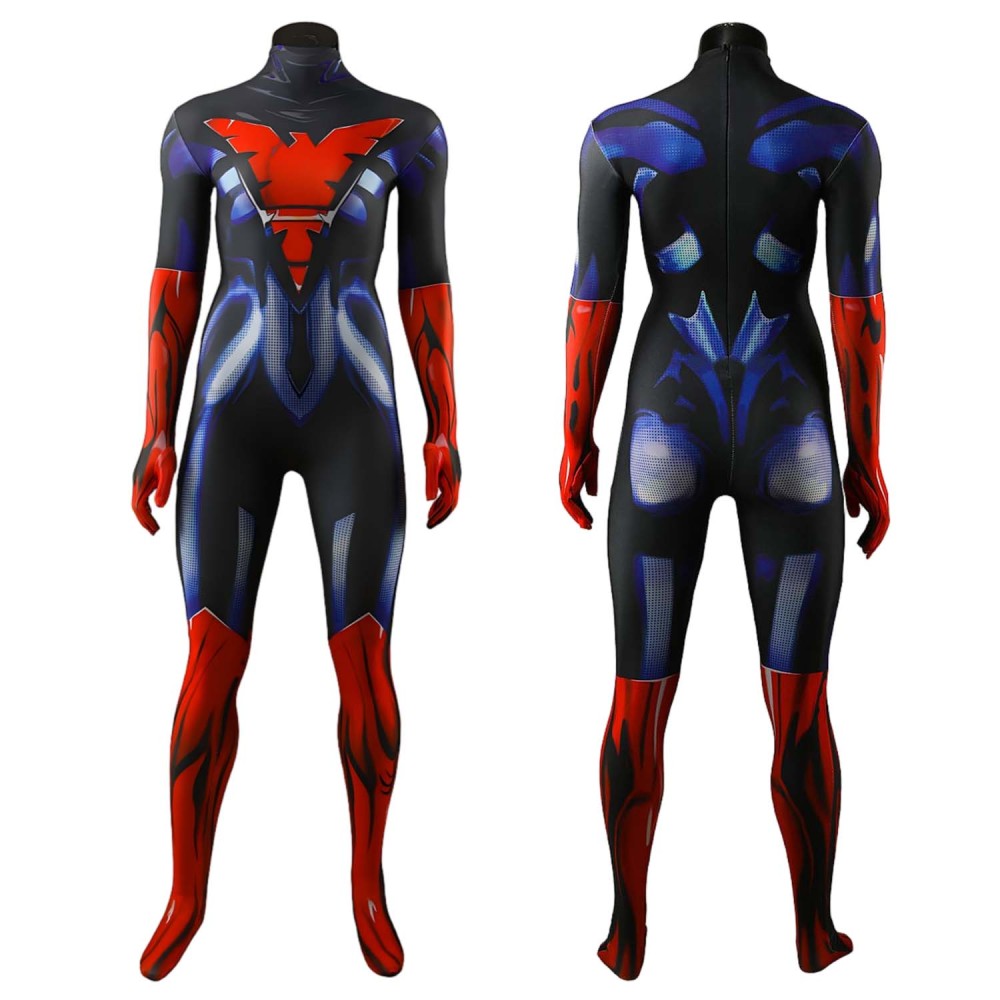 X-Men Phoenix Costume Cosplay Suit Bodysuit For Adult Kids Unibuyplus