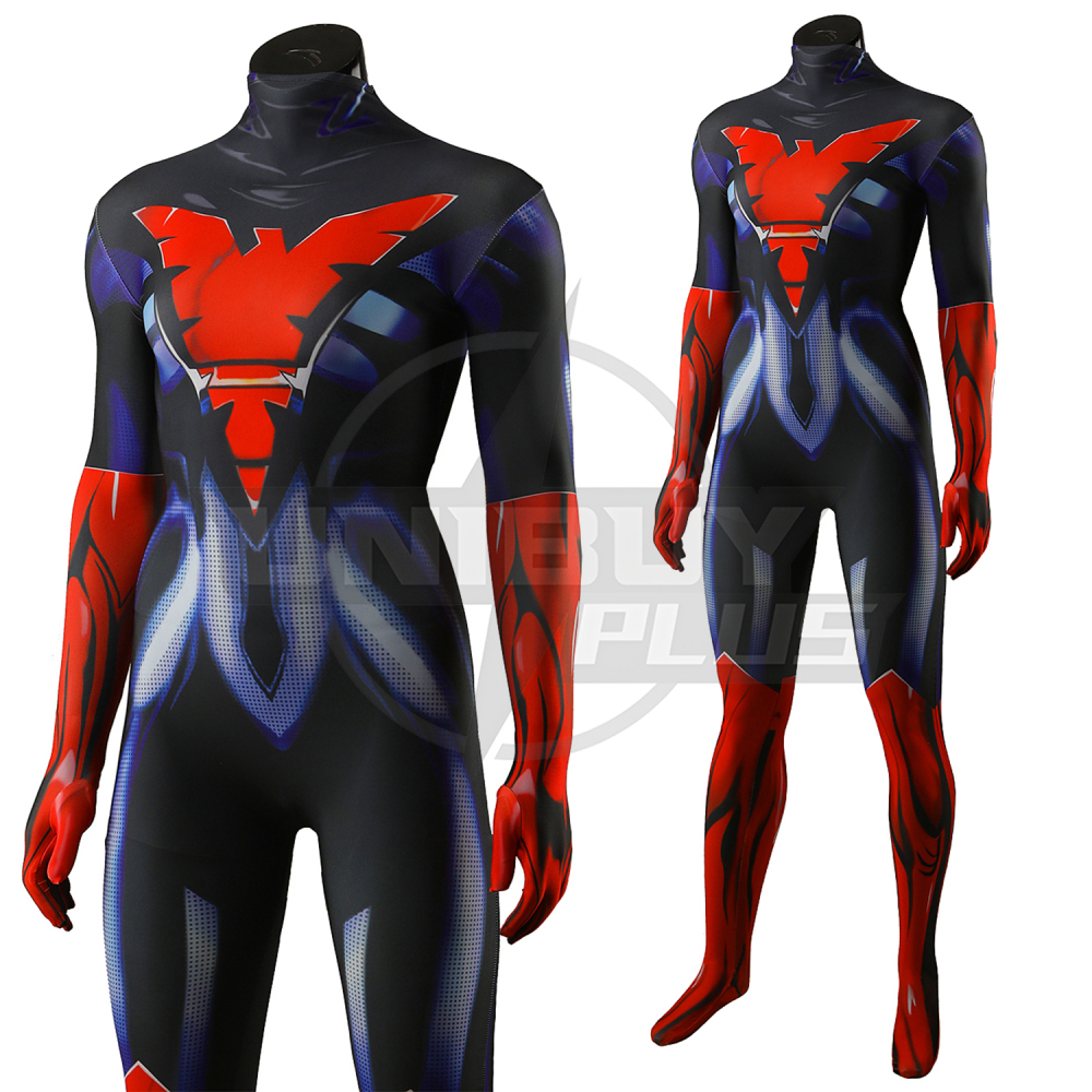 X-Men Phoenix Costume Cosplay Suit Bodysuit For Adult Kids Unibuyplus
