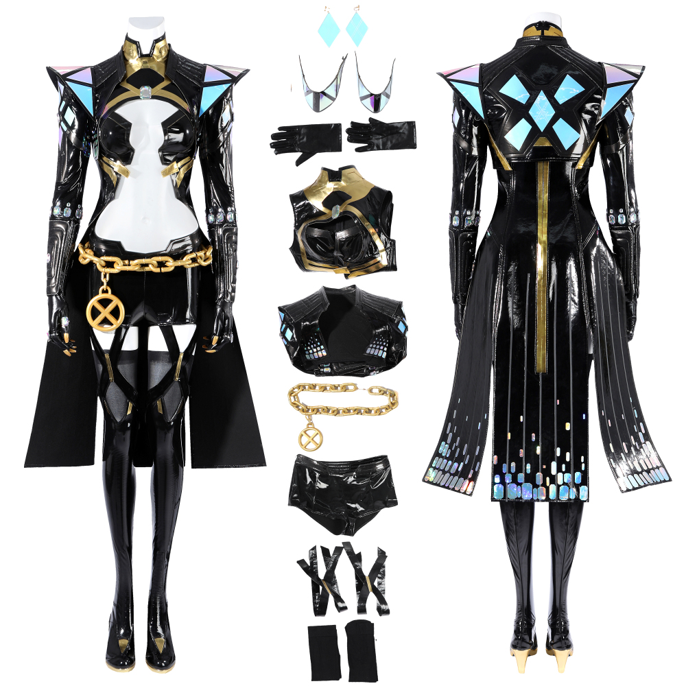 Marvel Rivals X-Revolution White Queen Costume Cosplay Suit Unibuyplus