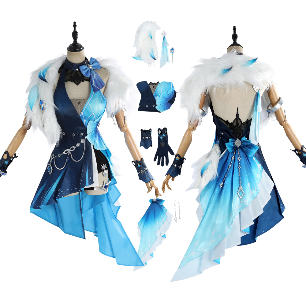 Genshin Impact Tranquil Banquet Yelan Costume Cosplay Suit Unibuyplus
