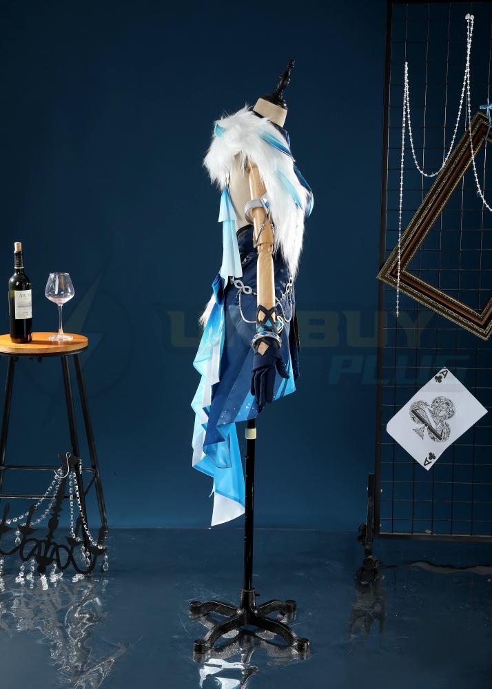 Genshin Impact Tranquil Banquet Yelan Costume Cosplay Suit Unibuyplus