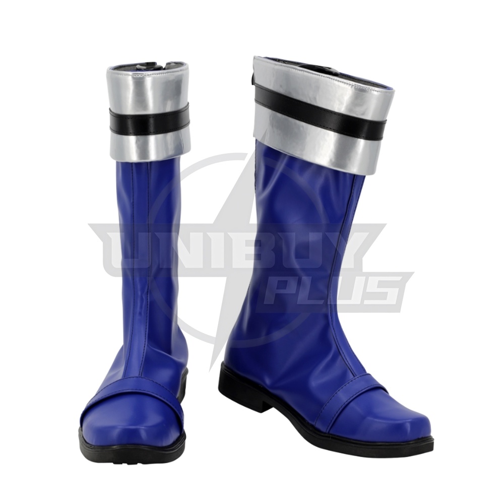 Tokusou Sentai Dekaranger Deka Blue Cosplay Shoes Houji Tomasu Men Boots Unibuyplus