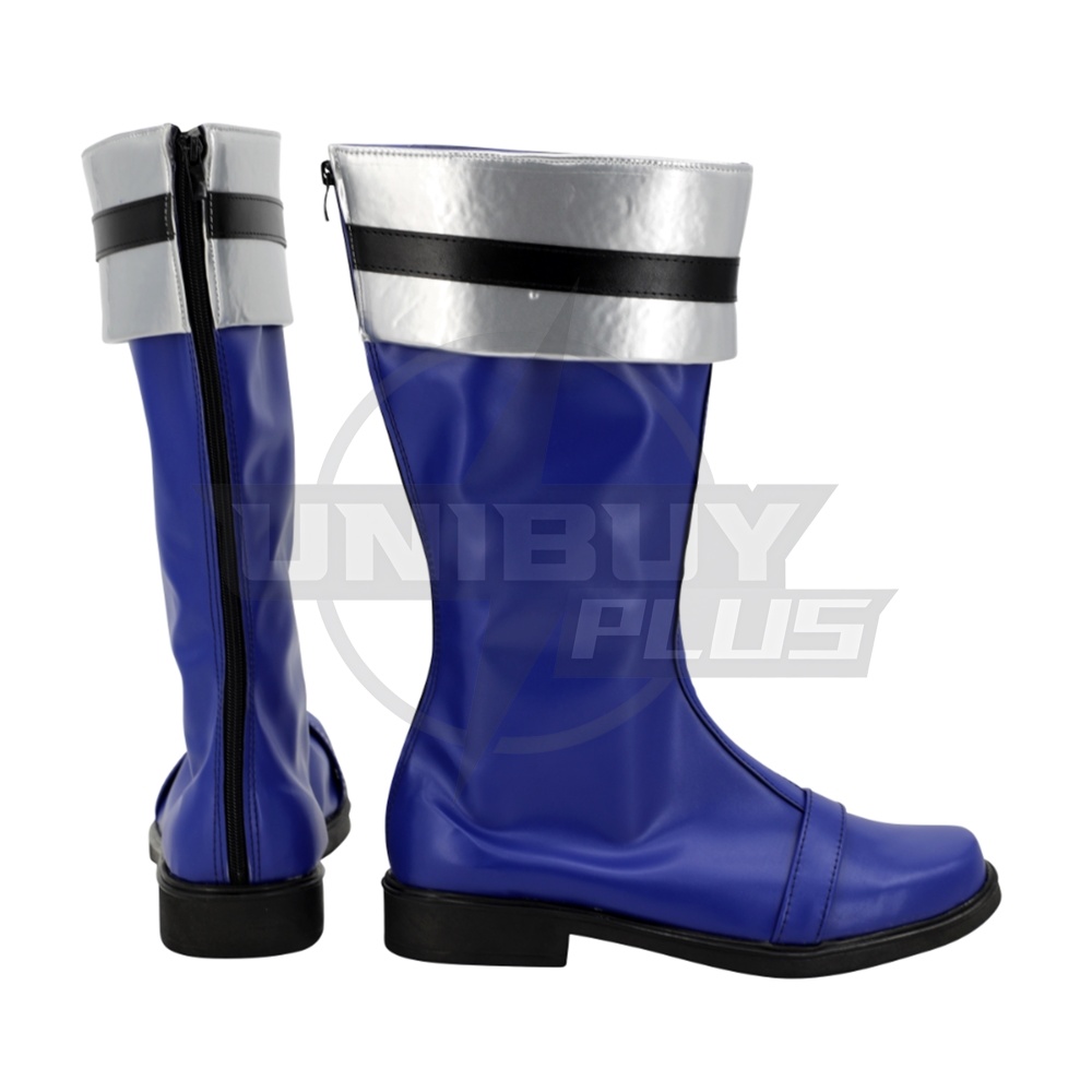 Tokusou Sentai Dekaranger Deka Blue Cosplay Shoes Houji Tomasu Men Boots Unibuyplus