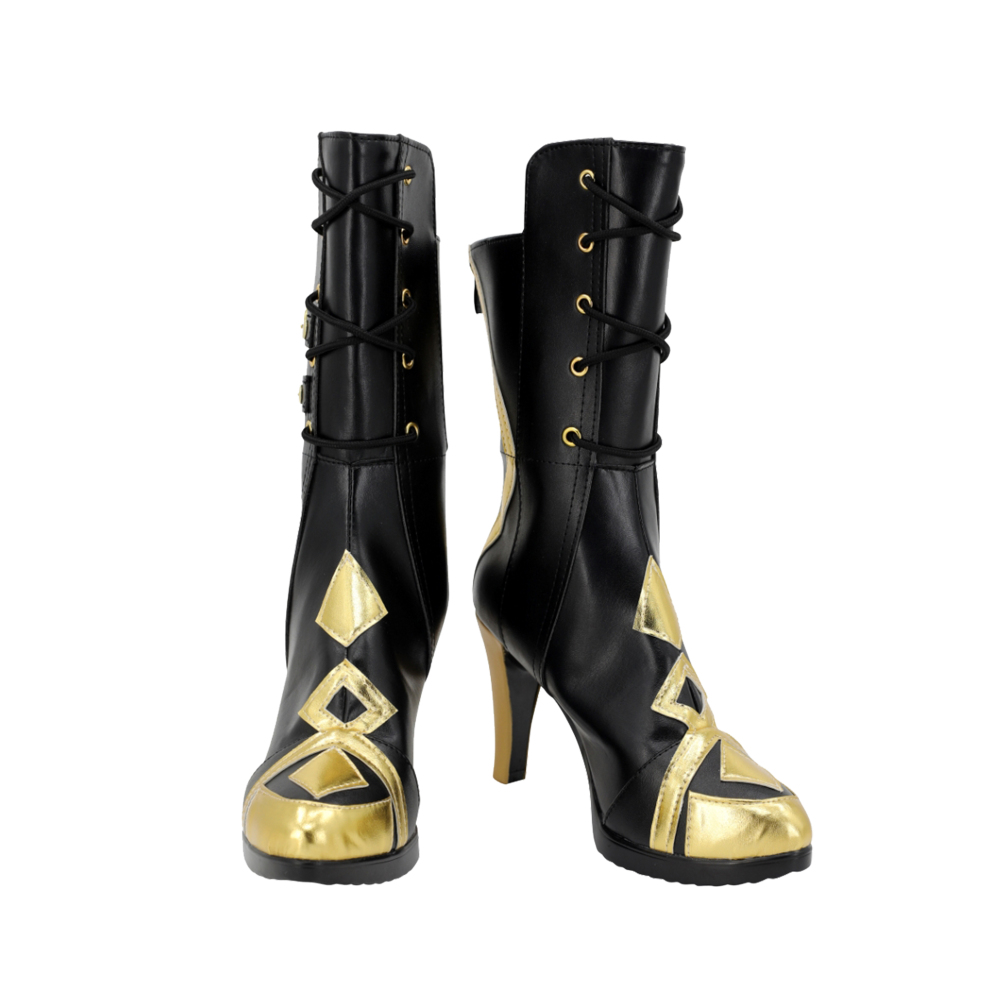 Genshin Impact Fatui Arlecchino Cosplay Shoes Women Boots Unibuyplus