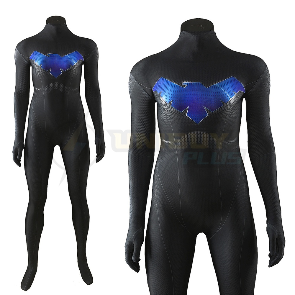 Young Justice Nightwing Female Costume Cosplay Suit For Kids Adult Unibuyplus