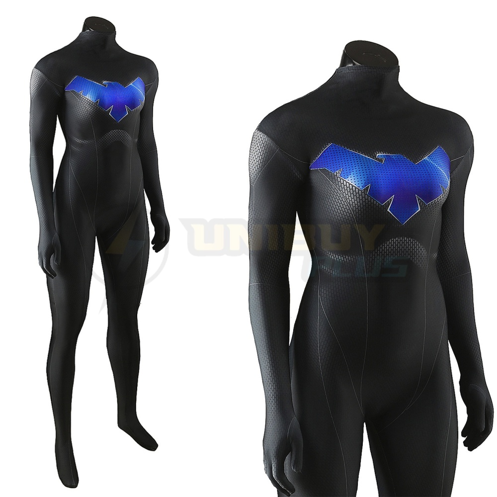 Young Justice Nightwing Female Costume Cosplay Suit For Kids Adult Unibuyplus