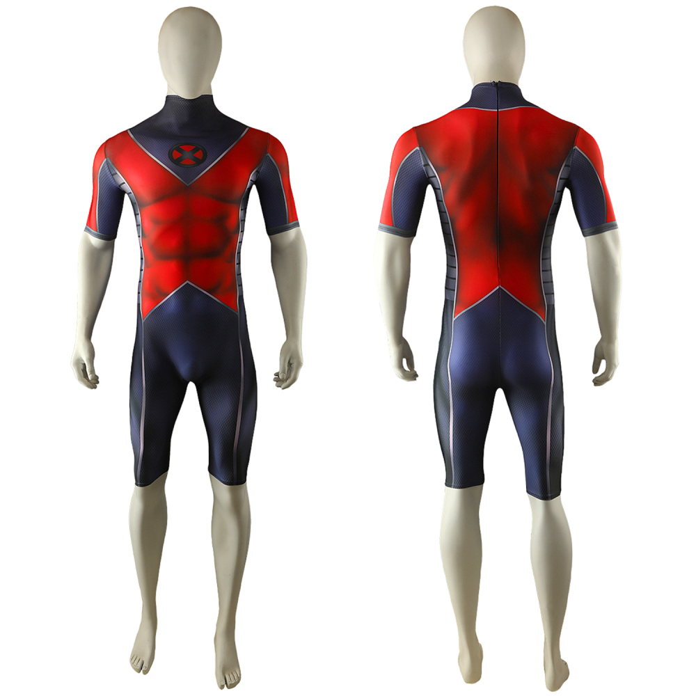 X-Men Iceman Bodysuit Costume Cosplay Suit For Kids Adult Unibuyplus