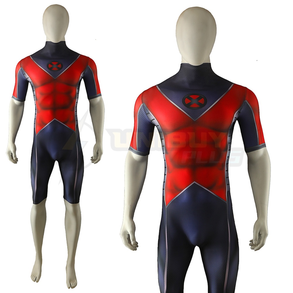 X-Men Iceman Bodysuit Costume Cosplay Suit For Kids Adult Unibuyplus