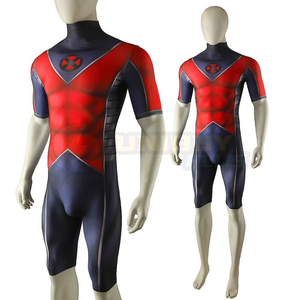 X-Men Iceman Bodysuit Costume Cosplay Suit For Kids Adult Unibuyplus