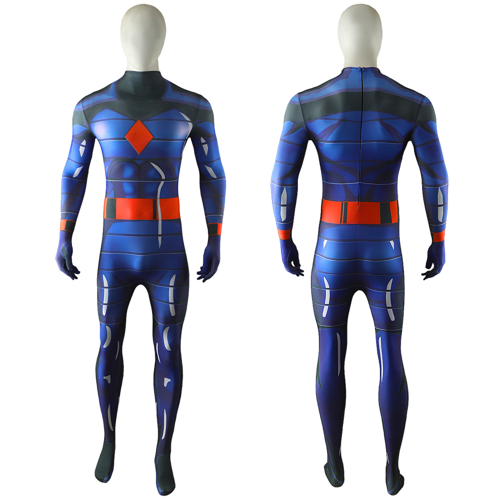 X-Men 97 Mister Sinister Bodysuit Costume Cosplay Suit Blue For Kids Adult Unibuyplus