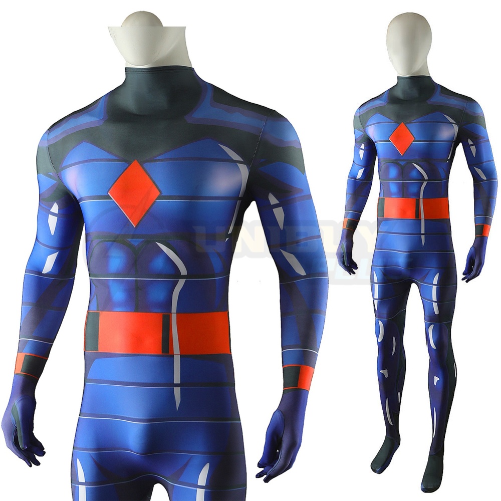 X-Men 97 Mister Sinister Bodysuit Costume Cosplay Suit Blue For Kids Adult Unibuyplus