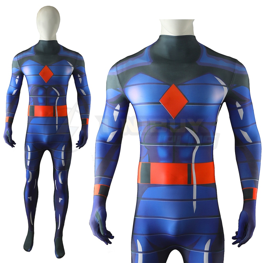 X-Men 97 Mister Sinister Bodysuit Costume Cosplay Suit Blue For Kids Adult Unibuyplus