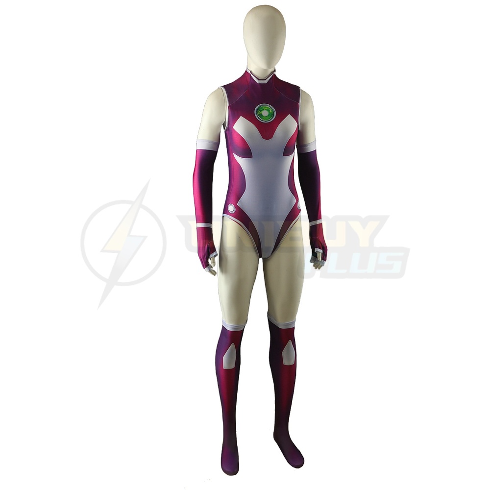Teen Titans Starfire Bodysuit Costume Cosplay Suit For Kids Adult Unibuyplus