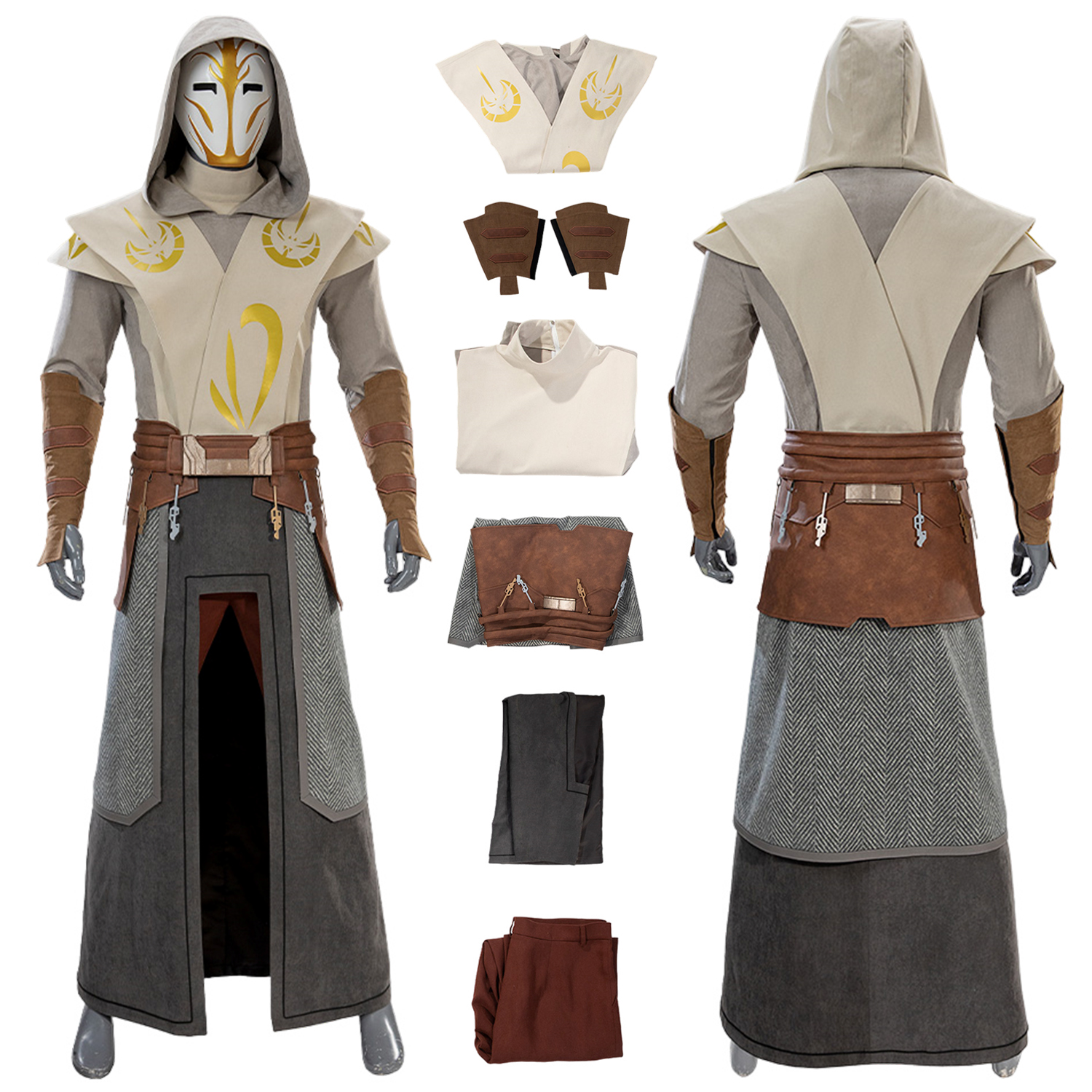 Star Wars Galaxy of Heroes Jedi Temple Guard Costume Cosplay Suit Upgrade Version UnibuyPlus