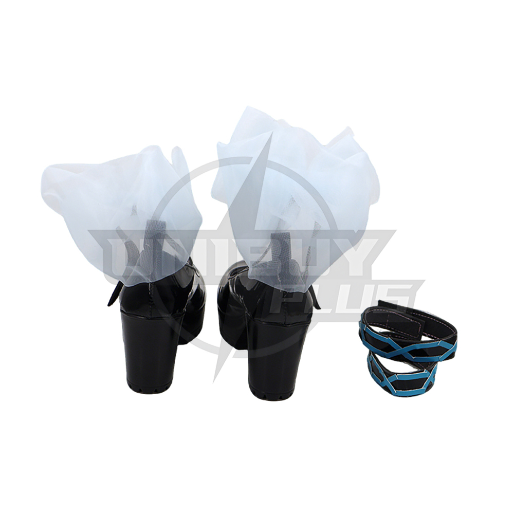 Arknights Eyjafjalla the Hvit Aska Shoes Cosplay Women Boots Unibuyplus