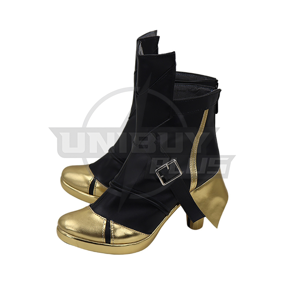 Zenless Zone Zero Evelyn Chevalier Cosplay Shoes Women Boots Gray Unibuyplus