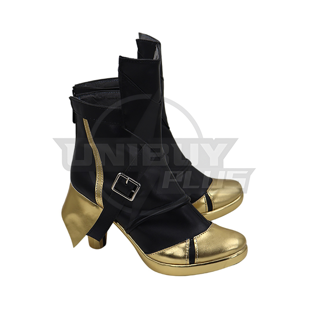 Zenless Zone Zero Evelyn Chevalier Cosplay Shoes Women Boots Gray Unibuyplus