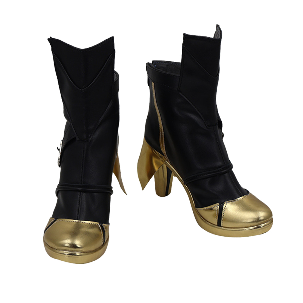 Zenless Zone Zero Evelyn Chevalier Cosplay Shoes Women Boots Gray Unibuyplus