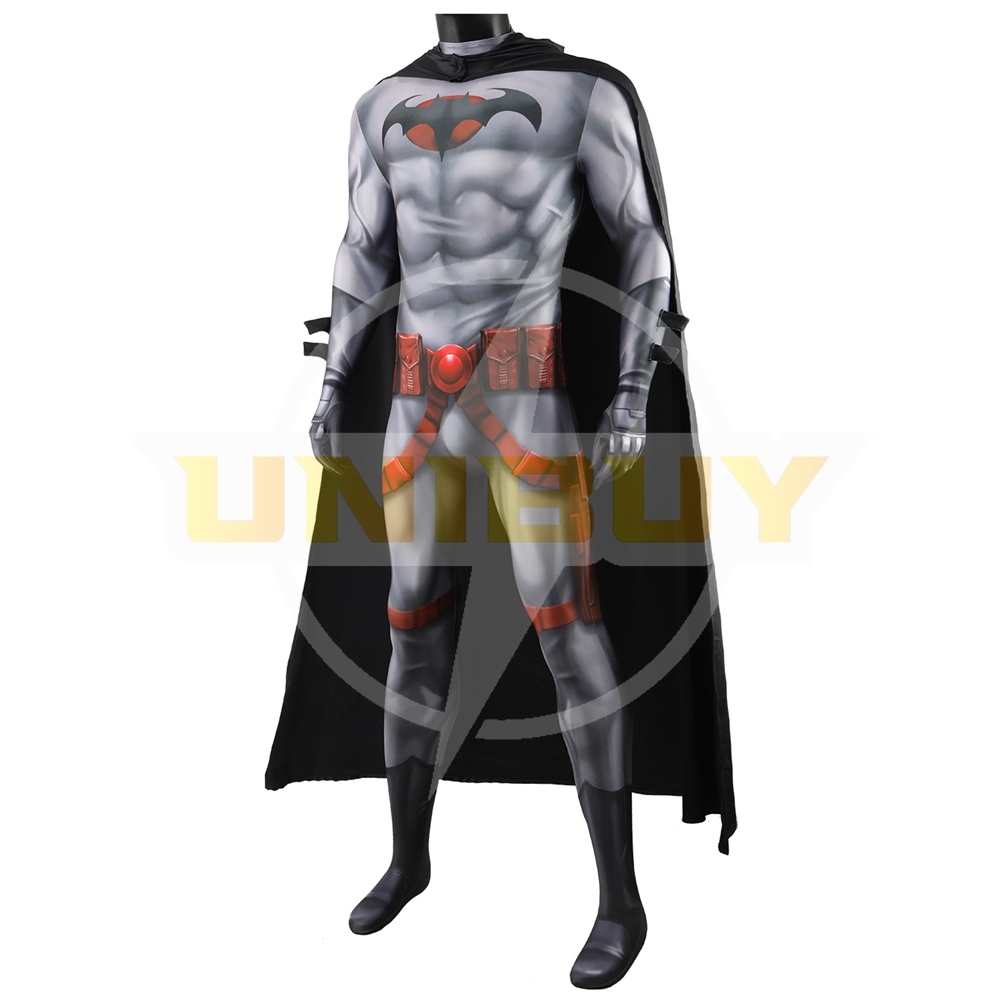 Flashpoint Batman Costume Cosplay Suit Thomas Wayne Bodysuit For Kids Adult Unibuyplus