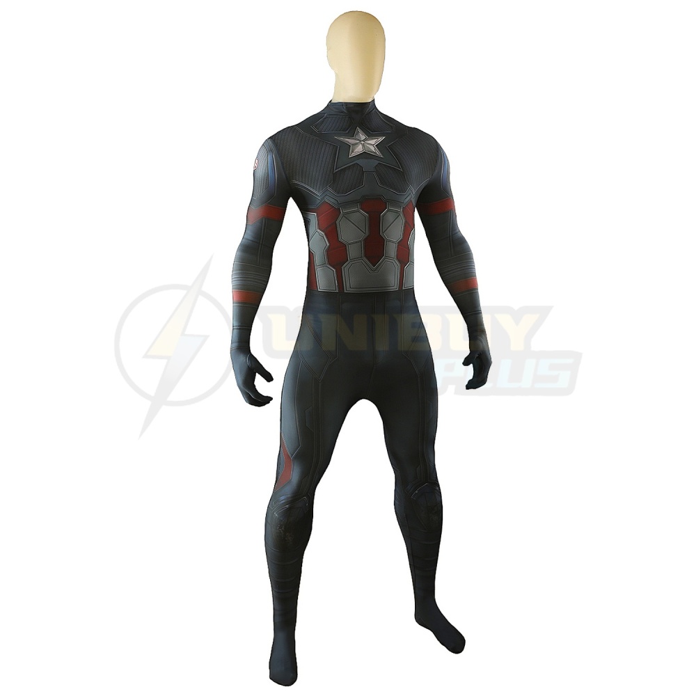 The Avengers Captain America Costume Cosplay Suit Jumpsuit Bodysuit Unibuyplus