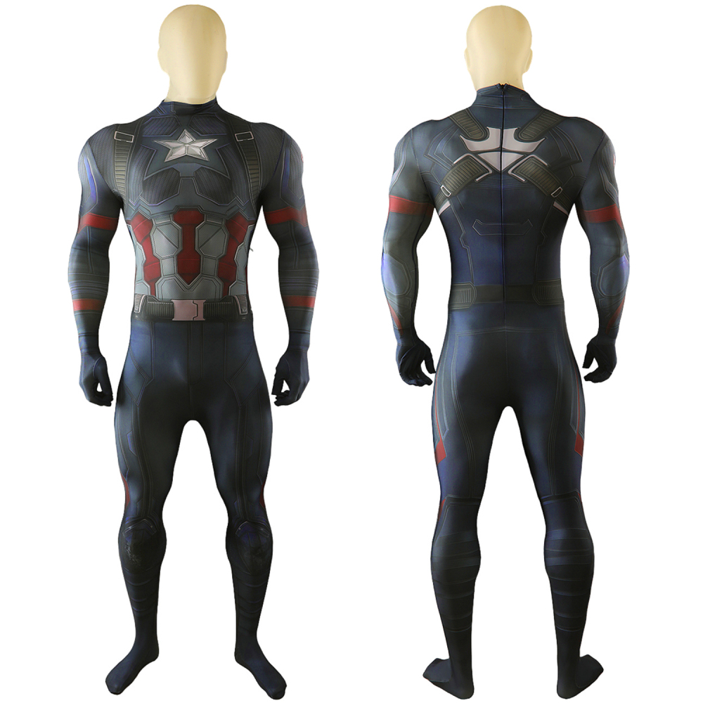 Avengers Doomsday Captain America Costume Cosplay Suit Jumpsuit Bodysuit Unibuyplus
