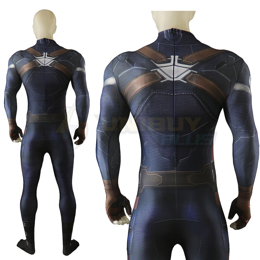 Captain America The Winter Soldier Costume Cosplay Suit Jumpsuit Captain America Bodysuit Unibuyplus