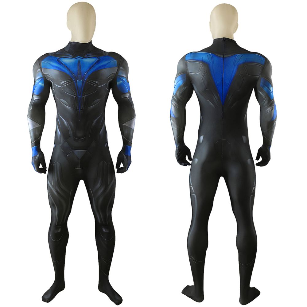 Titans Nightwing Costume Cosplay Suit Jumpsuit Dick Grayson Bodysuit Unibuyplus