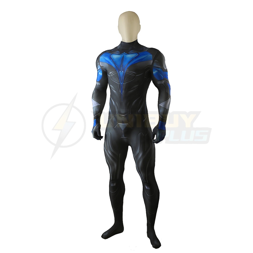 Titans Nightwing Costume Cosplay Suit Jumpsuit Dick Grayson Bodysuit Unibuyplus