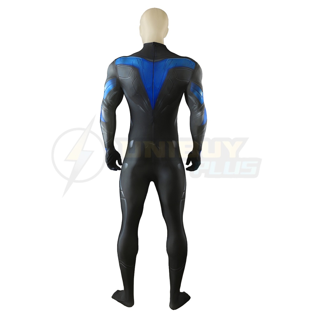 Titans Nightwing Costume Cosplay Suit Jumpsuit Dick Grayson Bodysuit Unibuyplus
