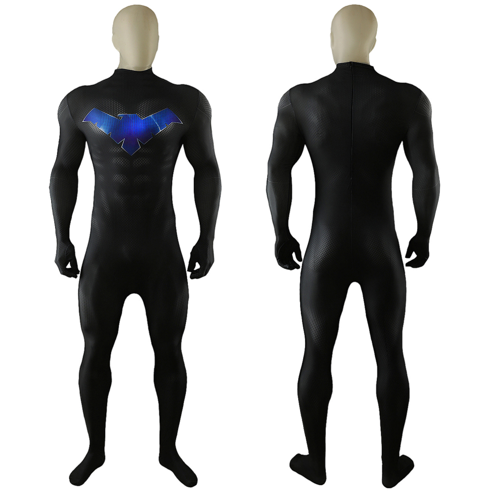 Justice League Nightwing Costume Cosplay Suit Jumpsuit Bodysuit Unibuyplus