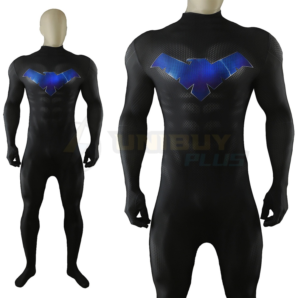 Justice League Nightwing Costume Cosplay Suit Jumpsuit Bodysuit Unibuyplus